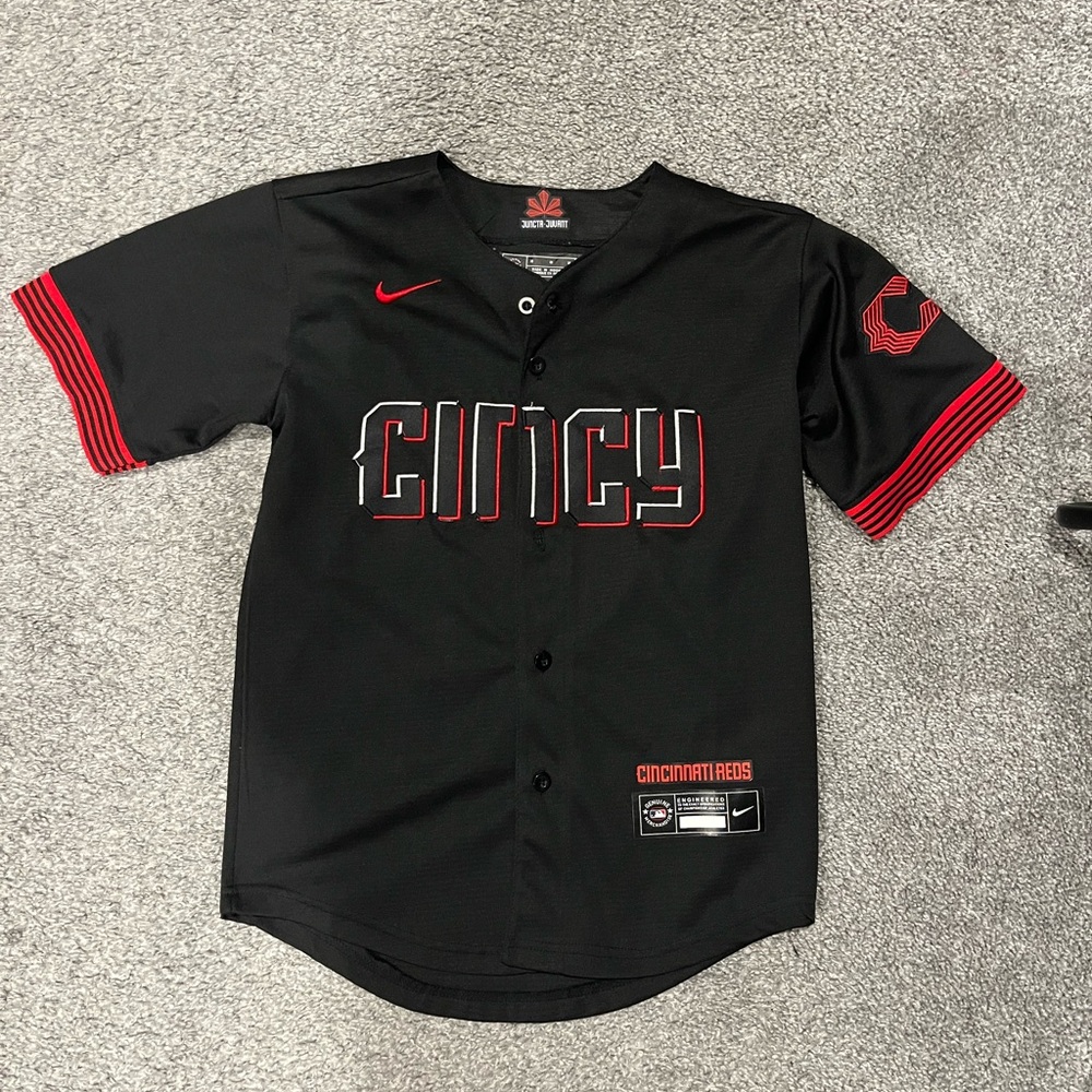 Nike Black and Red Cincy Jersey